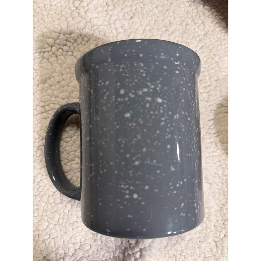 DesignPac Grey White Speckled Campfire‎ Style Ceramic Coffee Mug Large 16oz Cup